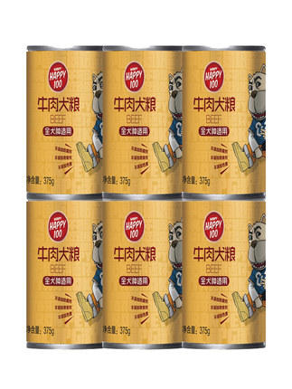 顽皮狗零食湿粮罐头375g*6罐 商品图6