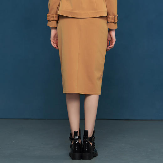 VIMAGE纬漫纪专柜春秋女装欧洲站绑带装饰百搭半裙中裙V606228 商品图4