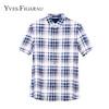 YvesFigarau伊夫·费嘉罗夏季100%棉商务休闲简约舒适透气短袖衬衫712462 商品缩略图1