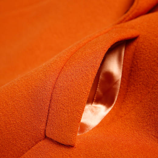 EITIE爱特爱商场同款冬季款百搭纯色双排扣常规款长袖毛呢大衣女5014714 商品图3