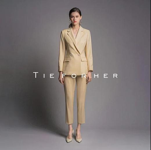 20LUX39甜玉米黄双排扣西装两件套 商品图0