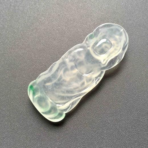 高冰到玻璃种飘阳绿翡翠文shu菩萨 商品图5