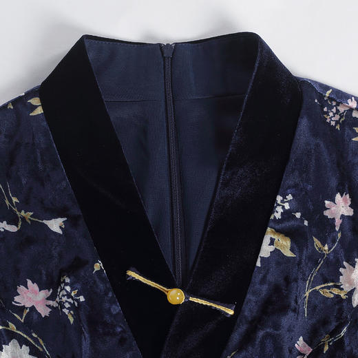 DLQ-A2188新式改良版金丝绒旗袍连衣裙 商品图2