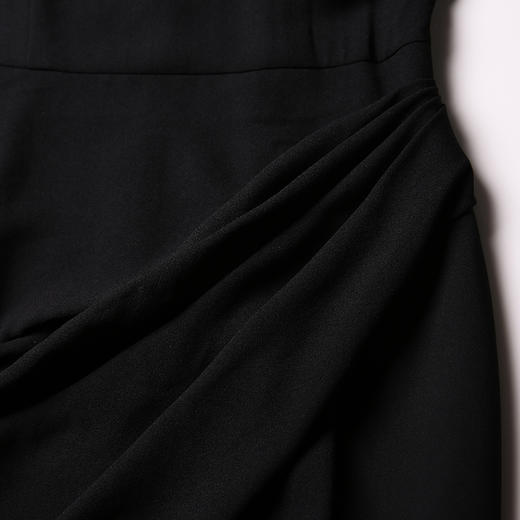 EITIE爱特爱秋季款时尚亮片拼接修身高腰七分袖连衣裙5207932 商品图4