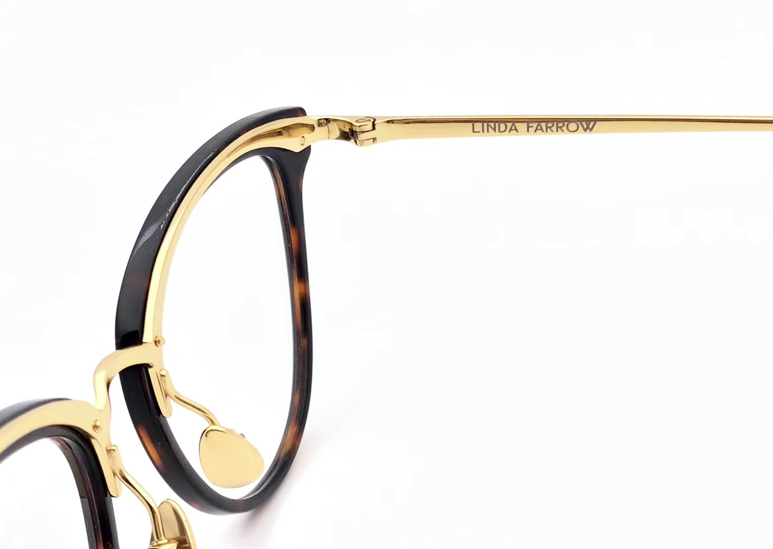 原单正品进口钛合金18k镀金猫眼设计超轻光学镜架眼镜少量