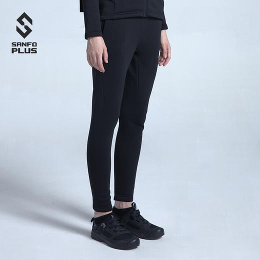 sanfo plus 暗影女款轻暖弹力长裤秋冬运动长裤 19098 商品图0