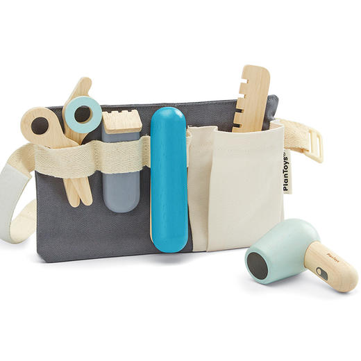 【PlanToys】进口PlanToys理发师套过家家仿真吹风机剪刀理发器女孩宝宝玩具 商品图3