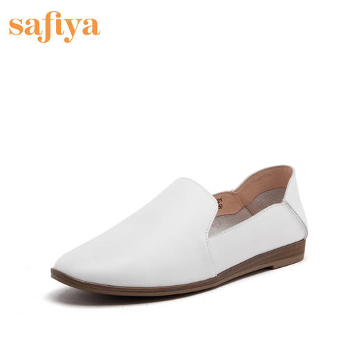 商场同款 |safiya/索菲娅深口春秋舒适平底简约单鞋休闲乐福鞋女SF91112121 商品图0