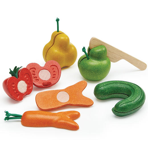 【PlanToys】全进口PlanToys木制奇异果蔬切切乐儿童女孩宝宝厨房过家家玩具 商品图3
