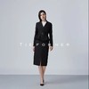 19AWDU239B人字纹黑短款西装半裙两件套 商品缩略图0