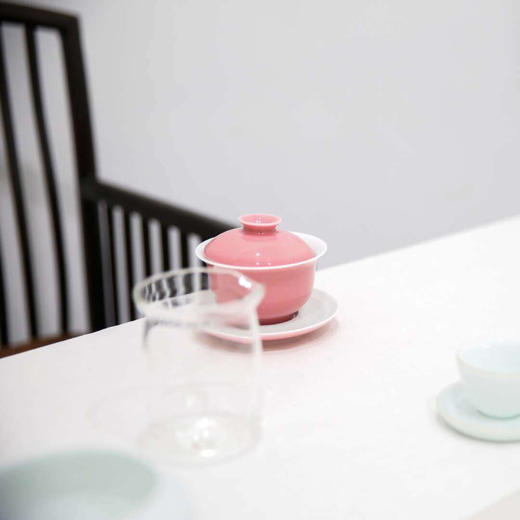 醉颜-粉色盖碗 商品图2