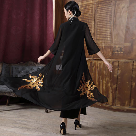 DLQ-A2221新款旗袍套装改良连衣裙 商品图1