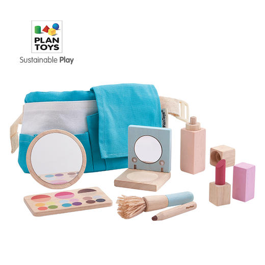 【PlanToys】进口PlanToys过家家仿真梳妆包化妆套装口红女童宝宝女孩玩具 商品图0