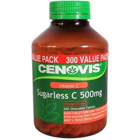 现货~澳洲cenovis圣诺维c天然维生素c咀嚼片无糖美白护肤vc女性300粒