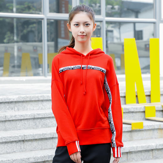 三叶草系列adidas阿迪达斯三叶草 新品 女子卫衣休闲连帽套衫FM2510 商品图1