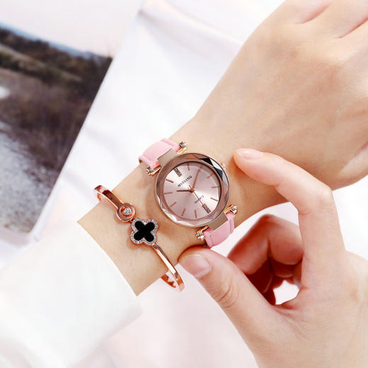 手表女学生时尚饰品学院风ins气质皮带石英女表 商品图5