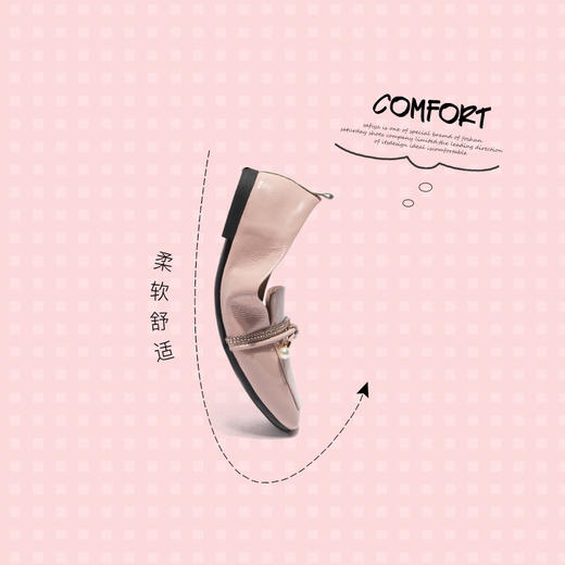 Safiya/索菲娅珍珠绑带扣饰甜美乐福鞋2020热销单鞋女SF01111020 商品图4