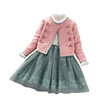 BL-9029新款儿童毛衣连衣裙小女孩公主裙两件套 商品缩略图4