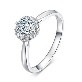 星愿系列18K金钻戒定制【戒托】DR1809