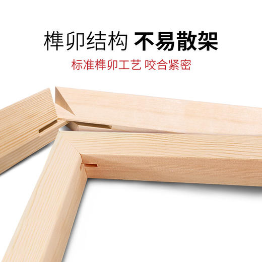 中盛画材纯棉 油画框 油画布框油画板塑封多尺寸可定做油画丙烯用 商品图3