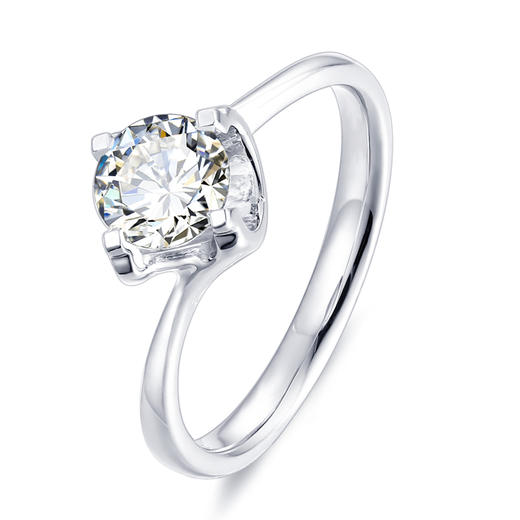 牵手一生18K金钻戒定制【戒托】DR0014 商品图0