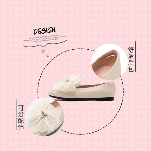 商场同款 |safiya/索菲娅春季平底鞋女蝴蝶结少女单鞋SF01111402 商品图3