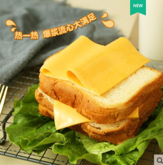 保质期至21年2月8日，吉士汀芝士片即食奶酪片装100g/包，保质期：270 天 商品图1