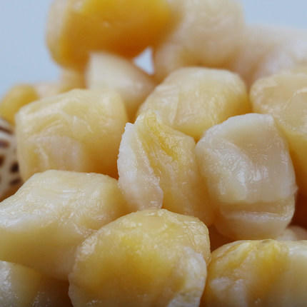 港岛姑娘 精选扇贝肉淡干瑶柱干贝海鲜干货宝宝扇贝柱肉元贝 220g/盒活冻 商品图4