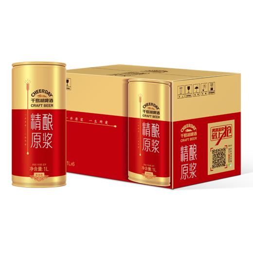 9°P千岛湖精酿原浆啤酒1L*6罐 商品图3