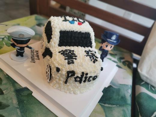警车奶油蛋糕下单前请仔细阅读商品详情   如需增加或者修改文字 请下单 商品图1