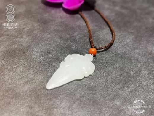 【御珠宫坊】羊脂白玉子料挂件 商品图2