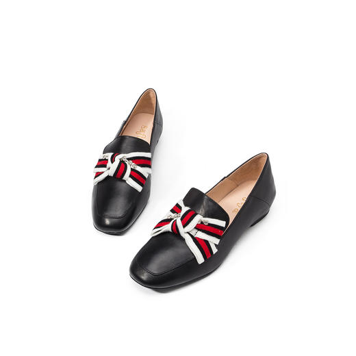 商场同款 | Safiya/索菲娅春秋时尚条纹蝴蝶结可爱女单鞋SF91112081 商品图2