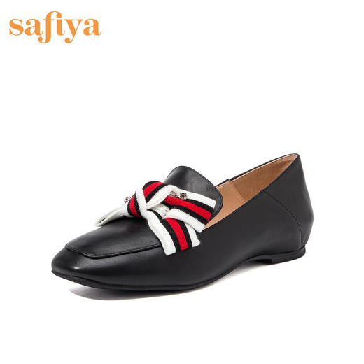 商场同款 | Safiya/索菲娅春秋时尚条纹蝴蝶结可爱女单鞋SF91112081 商品图1
