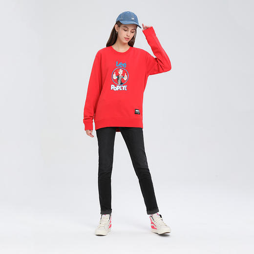 Lee商场同款女2019秋冬433黑色中腰修身窄脚牛仔裤LWS4332VL38P 商品图2