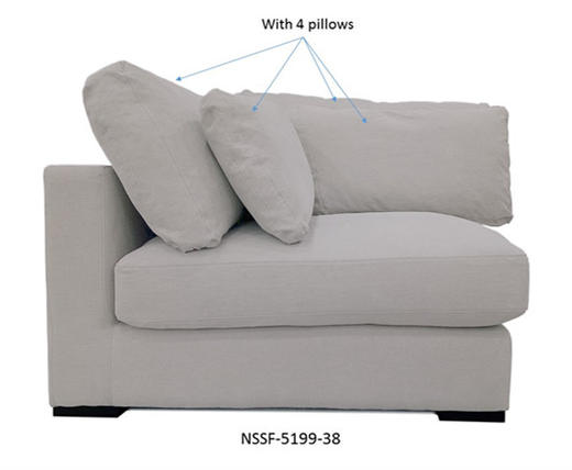 NS家居 ns furniture 软包布艺转角多人位组合沙发NSSF-5199-70/05/80/49R/38*BRUGE-8 商品图6