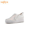 【领券优惠】商场同款 | Safiya索菲娅女鞋春秋坡跟乐福鞋小白鞋女鞋SF93112002 商品缩略图0
