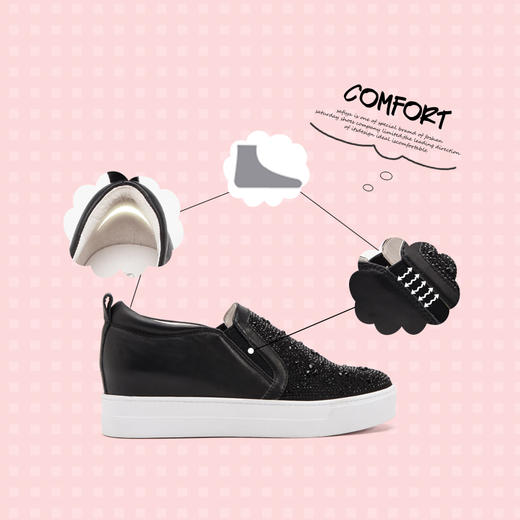 【领券优惠】商场同款 | Safiya索菲娅女鞋春秋坡跟乐福鞋小白鞋女鞋SF93112002 商品图3