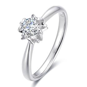 牵手一生18K金钻戒定制【戒托】DR1996