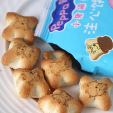 小猪佩奇注心饼干巧克力味/草莓味160g 商品图3