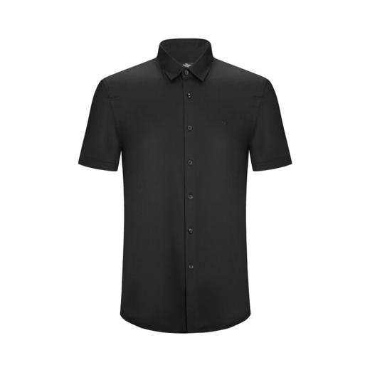 【特价】柒牌男装短袖衬衫商务休闲短袖衬衫男士时尚纯色	118A70300 商品图3