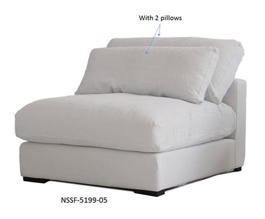 NS家居 ns furniture 软包布艺转角多人位组合沙发NSSF-5199-70/05/80/49R/38*BRUGE-8 商品图7