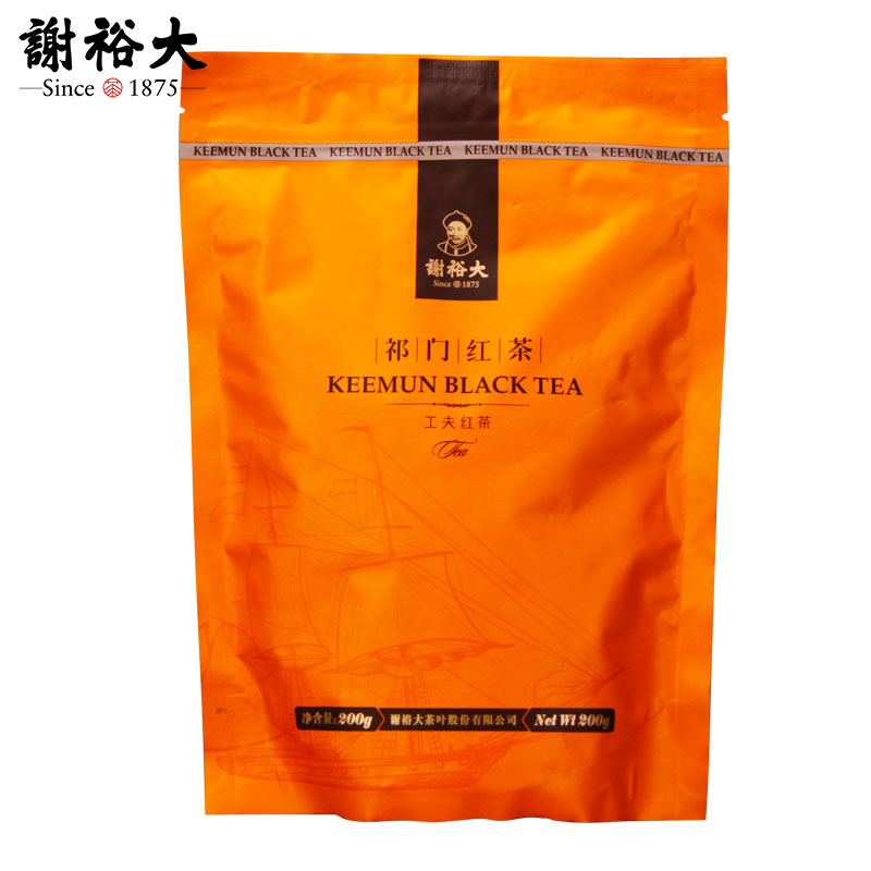 2021年新茶上市谢裕大祁门红茶 金冠系列 工夫红茶茶叶袋装200g