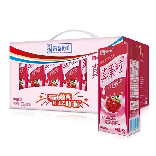 【安全配送】蒙牛真果粒草莓果粒250g*12盒 商品图0