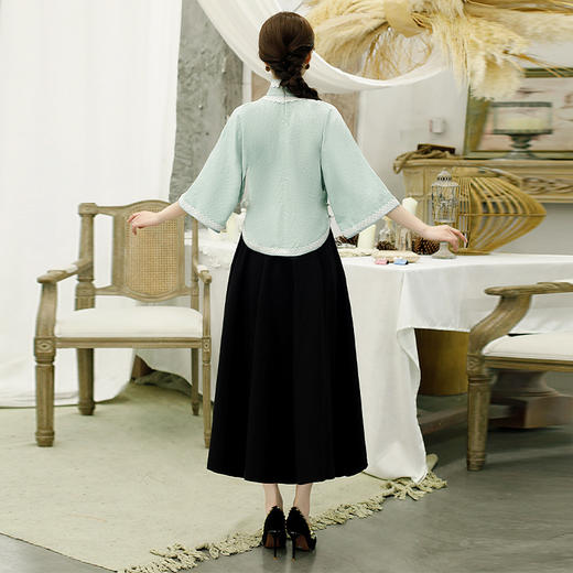 TX-19175棉麻年轻款两件套装裙 商品图4