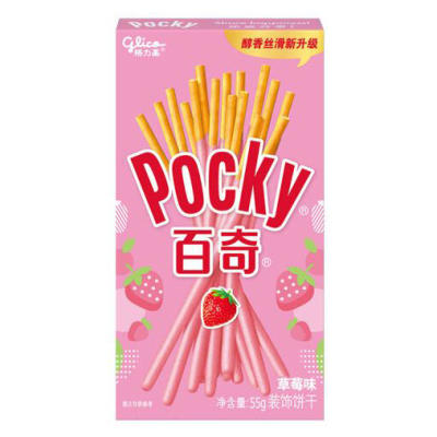 格力高百奇草莓味装饰饼干55g 商品图1