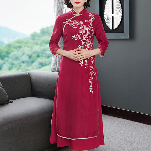 SMHC-20157复古中国风日常改良旗袍连衣裙 商品图2