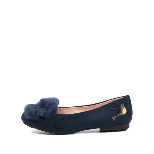 商场同款 | Safiya/索菲娅春季商场同款毛毛鞋刺绣单鞋女鞋SF81111055 商品图4