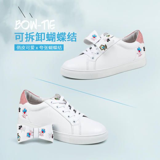 商场同款 | Safiya索菲娅系带平底甜美蝴蝶结小白鞋单鞋女SF81112130 商品图4