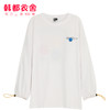 韩都衣舍2021新款女装春装韩版潮宽松上衣印花打底ins潮长袖T恤煜 商品缩略图4
