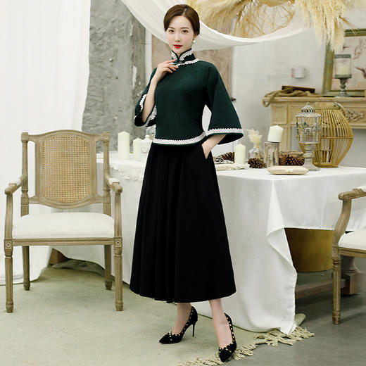 TX-19175棉麻年轻款两件套装裙 商品图2